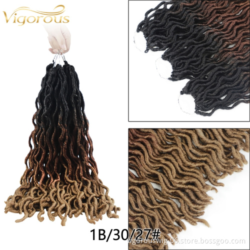 Vigorous Synthetic 18 inches Gypsy locs Crochet New Locs Julianna Soft Hair Faux Locs Crochet Braid Hair Extension